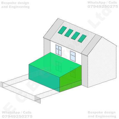 Erection of a single-storey rear extension together with the installation of rooflights to the rear roof slope of the dwellinghouse.