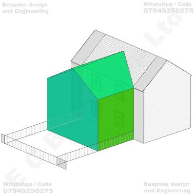 Erection of a two-storey rear extension with a pitched roof to the dwellinghouse.
