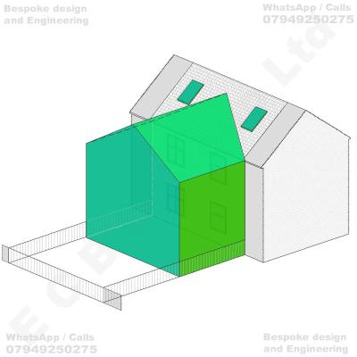 Erection of a two-storey rear extension with a pitched roof, together with the installation of two rooflights to the rear roof slope of the dwellinghouse.