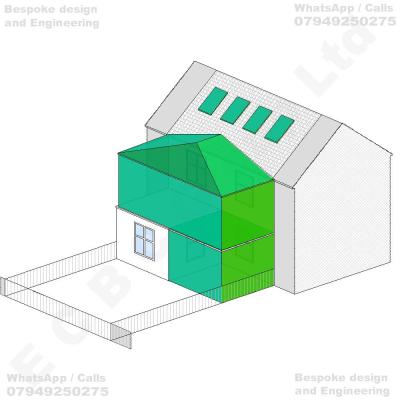Erection of a first-floor rear extension above the existing single-storey rear projection, incorporating a new pitched roof connecting to the existing main roof, together with an adjoining single-storey rear infill extension. Conversion of the existing loft space to provide additional habitable accommodation, including the installation of four rooflights within the rear roof slope and associated internal and external alterations to the dwellinghouse