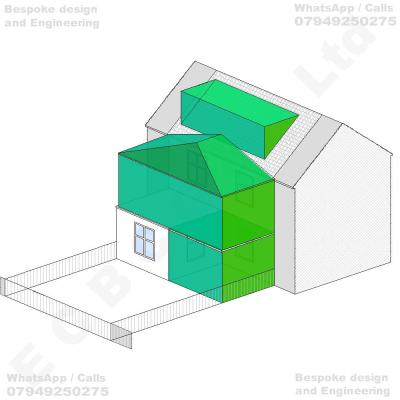 Erection of a first-floor rear extension above the existing single-storey rear projection, incorporating a new pitched roof connecting to the existing main roof, together with an adjoining single-storey rear infill extension. Conversion of the existing loft space to provide additional habitable accommodation, including the construction of a flat-roof rear dormer extension, associated roof alterations and internal and external modifications to the dwellinghouse