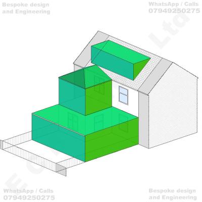 Erection of a part single-storey, part two-storey rear extension, comprising a single-storey wraparound rear extension and a first-floor rear extension above the existing ground-floor rear projection, incorporating a pitched roof connecting to the existing dwellinghouse, together with the conversion of the existing loft space to provide additional habitable accommodation, including the construction of a flat-roof rear dormer extension, alterations to the existing roofline and roof structure, and associated internal and external modifications to the dwellinghouse