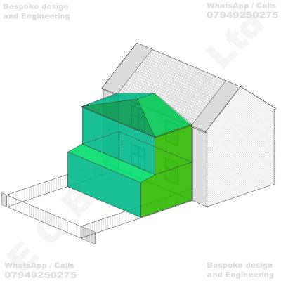 Erection of a part single-storey, part two-storey rear extension incorporating a pitched roof to the first-floor element