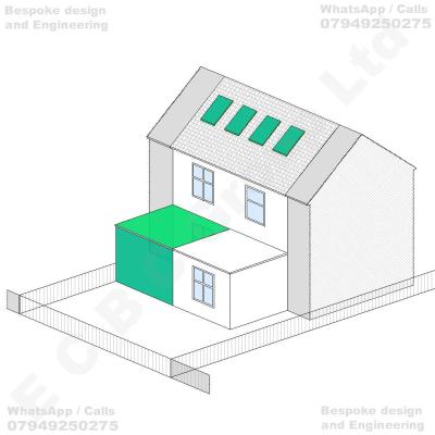 Erection of a single-storey rear infill extension with a flat roof, adjoining the existing ground-floor rear projection, together with conversion of the existing loft space to provide habitable accommodation, including the installation of four rooflights within the rear roof slope and associated internal and external alterations to the dwellinghouse