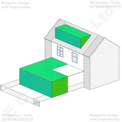 Erection of a single-storey L-shaped rear extension with a flat roof, incorporating the infilling of the existing side-return area and an enlarged rearward projection adjoining the existing ground-floor extension, together with conversion of the existing loft space to provide habitable accommodation, including construction of a rear dormer roof extension and associated alterations to the existing roofline, internal layout and rear elevations of the dwellinghouse