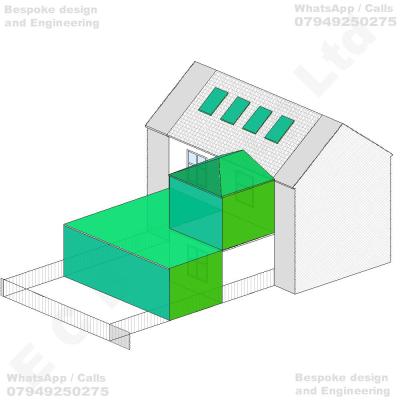 Erection of a part single-storey and part two-storey rear extension, comprising an enlarged L-shaped single-storey flat-roofed rear extension incorporating side-return infill and an additional rearward projection, together with a pitched-roof first-floor rear extension above the existing single-storey rear structure, and conversion of the existing loft space to provide habitable accommodation, including installation of four rooflights within the rear roof slope and associated internal and external alterations to the dwellinghouse