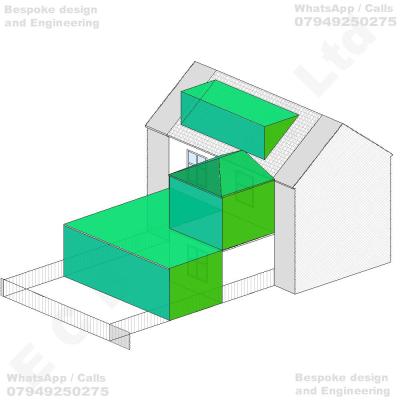 Erection of a part single-storey and part two-storey rear extension, comprising an enlarged L-shaped single-storey rear extension with a flat roof, incorporating a side-return infill and additional rearward projection, together with a first-floor rear extension above the existing single-storey rear structure incorporating a pitched roof, and conversion of the existing loft space to provide habitable accommodation, including the construction of a rear dormer roof extension and associated alterations to the existing roofline, internal layout and external elevations of the dwellinghouse